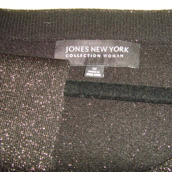 JONES NEW YORK Collection Woman - BRAND NEW! - Black w/Gold Metallic - Picture 13 of 15